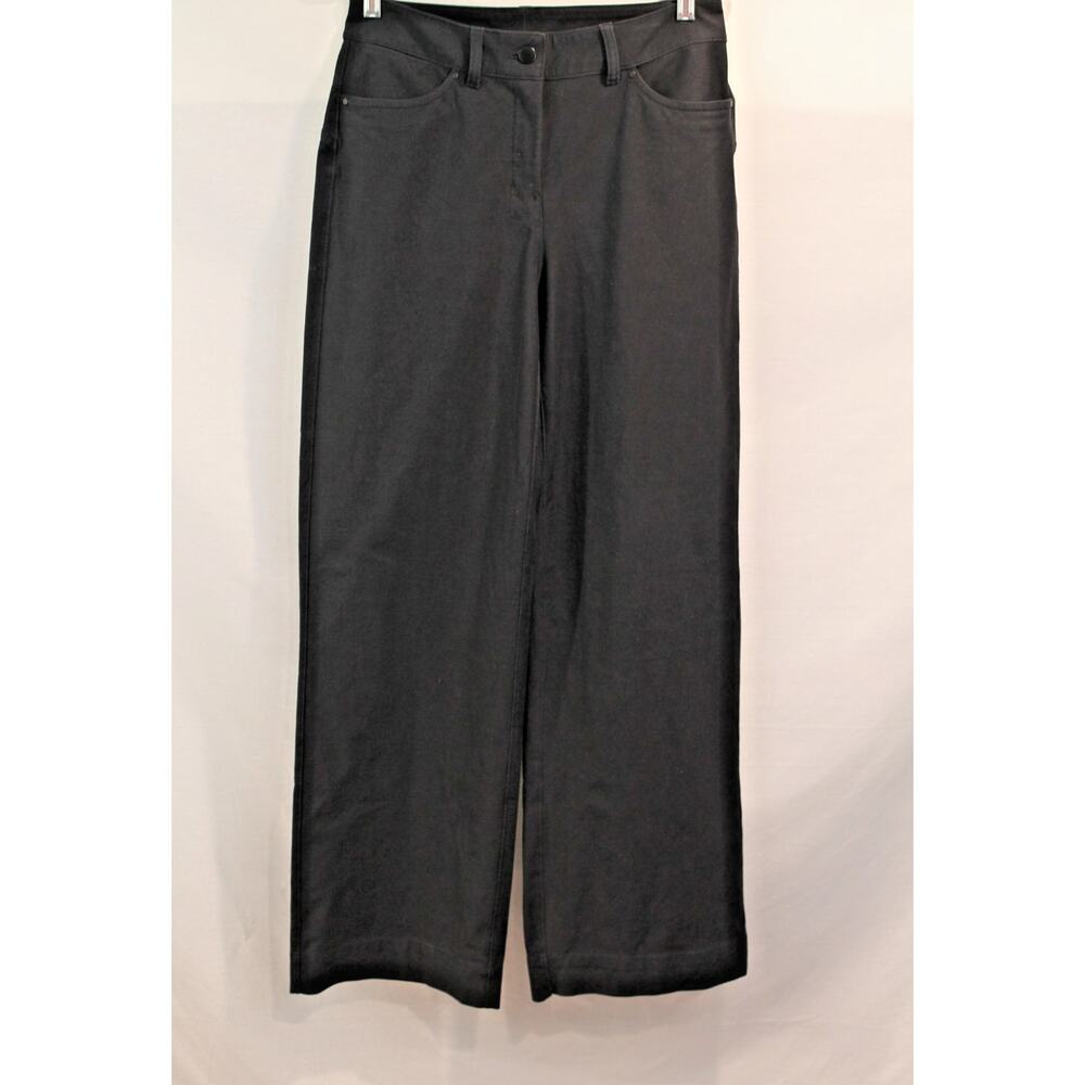 Lululemon City Sleek 5 Pocket Wide Leg High Rise Pants Light Utilized 27 Black